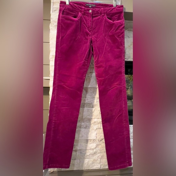 Brooks Brothers Size 4 346 Natalie Fit Wine color corduroy pants - Picture 1 of 8